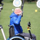 A wheelchair archer
